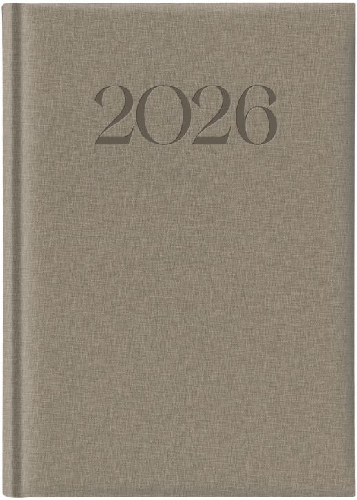 Сив тефтер-органайзер Lediberg Biella 2026