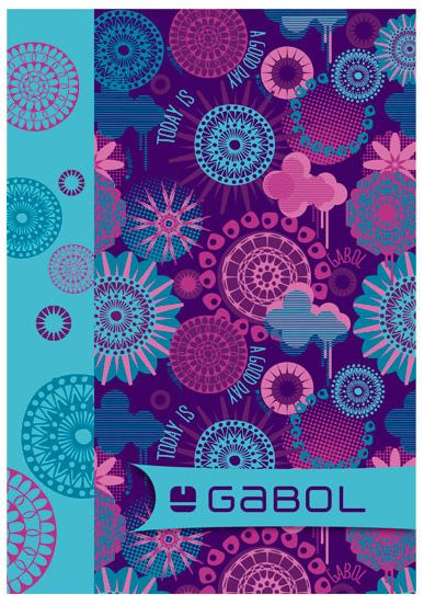 Тетрадка Gabol А4, 60 листа - широки редове, за момиче