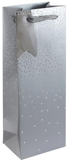 Подаръчна торбичка за бутилка Eurowrap - Ombre, сив