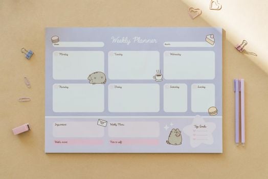 Седмичен планер - пад Pusheen Moments А3, 54 листа