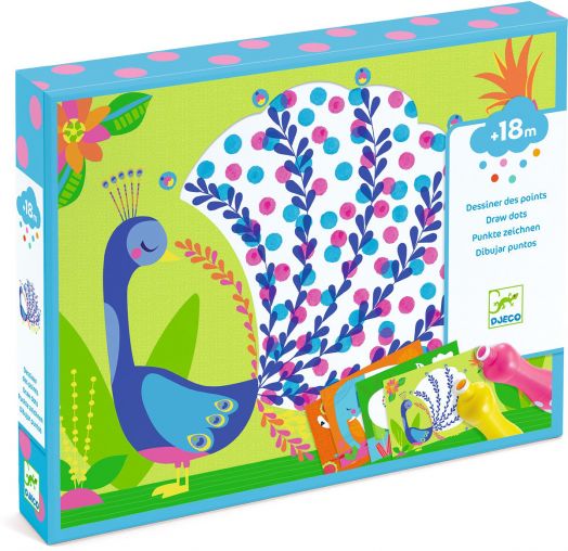Творчески комплект Djeco - Оцветяване с точки