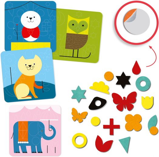 Колажи за най-малките Djeco - Животни