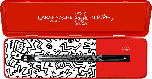 Химикалка Caran d'Ache 849 Keith Haring Black Special Edition