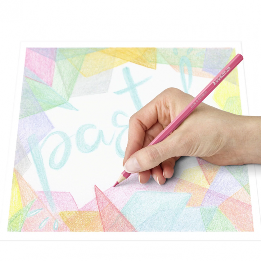 Комплект цветни моливи Staedtler Pastel 146, 12 цвята