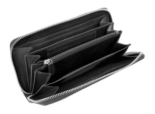 Дамски портфейл с цип Bugatti Linda, черен