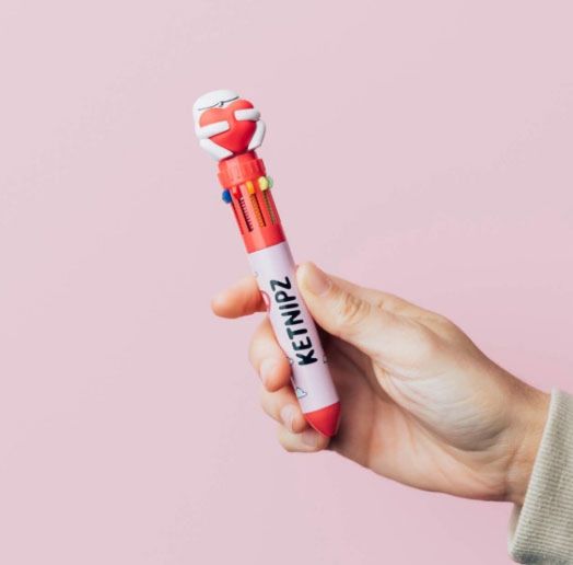 Многоцветна химикалка Grupo Erik - 3D Ketnipz, 10 цвята