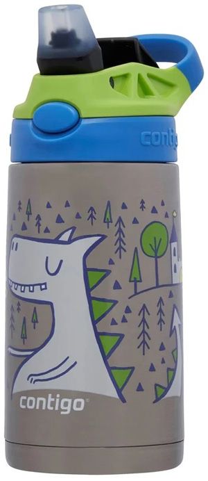Детска бутилка за вода Contigo Fire Dragon от неръждаема стомана, 380 мл.