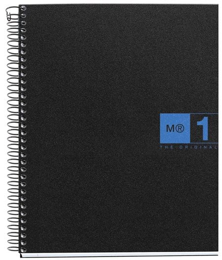 Тетрадка Miquelrius The Original Blue PP А5 със спирала, 80 листа на малки квадратчета