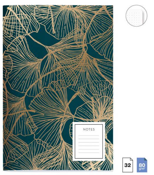 Комплект тефтери Miquelrius Pure Ginkgo, 3 бр.