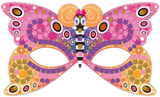 Творчески комплект Janod - Направи си маски с мозайка