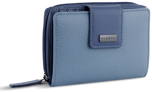Дамски портфейл Bugatti Sina, син