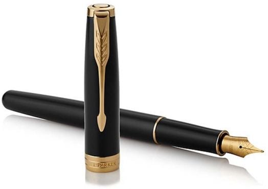 Писалка Parker Royal Sonnet Black Lacquer Gold Trim