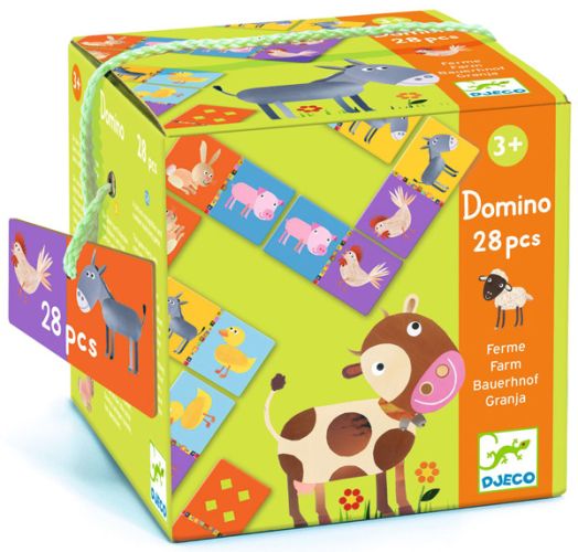 Детско домино Djeco - Животни от фермата
