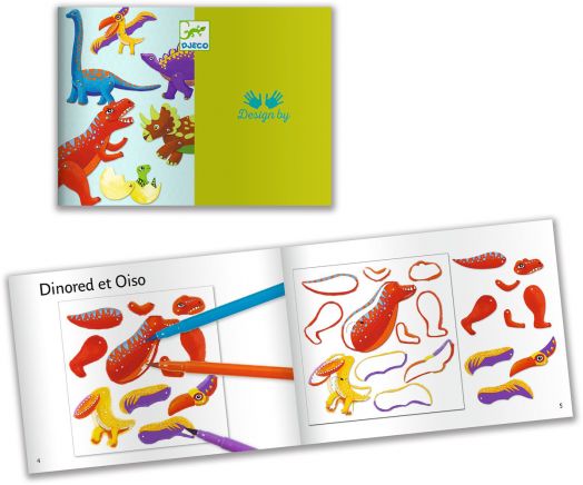 Творчески комплект: Djeco Кукли динозаври