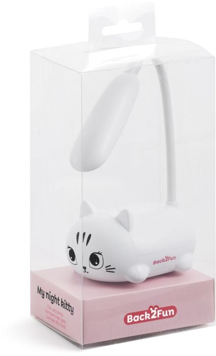 Настолна лампа Miquelrius Back2Fun - Коте, бяла