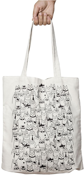 Чанта за пазаруване Simetro Books - Котки