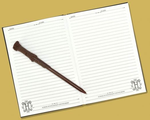 Тефтер Blue Sky Harry Potter Hogwarts A5, черен, 80 листа