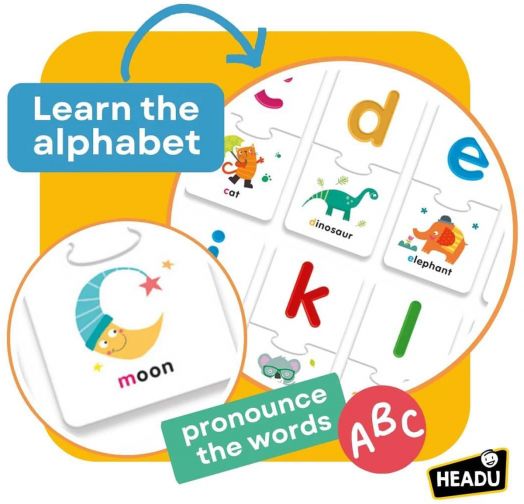 Образователна игра Headu - Напиши и играй с английската азбука
