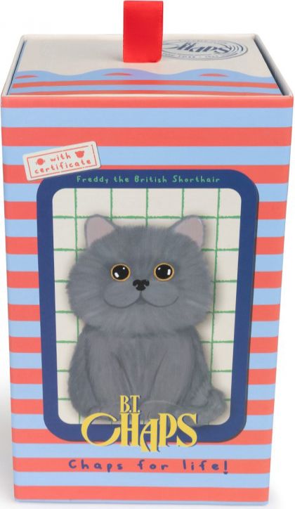 Плюшена играчка B.T. Chaps - Freddy the British Shorthair в подаръчна кутия 17 см.