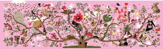 Детски панорамен пъзел Djeco Arbracadabra, 200 части