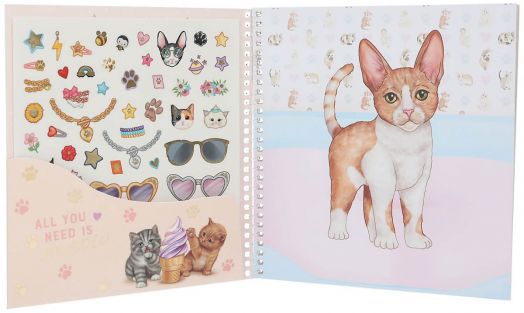 Книжка със стикери Top Model - Котенца