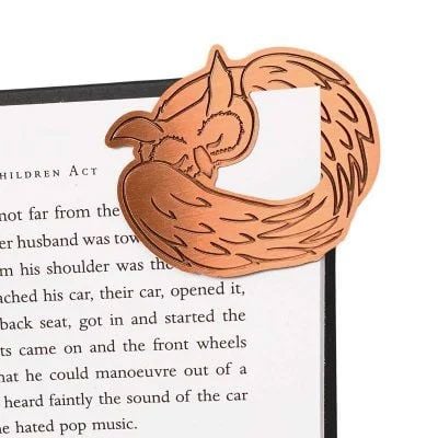 Метален разделител за книга с бухал