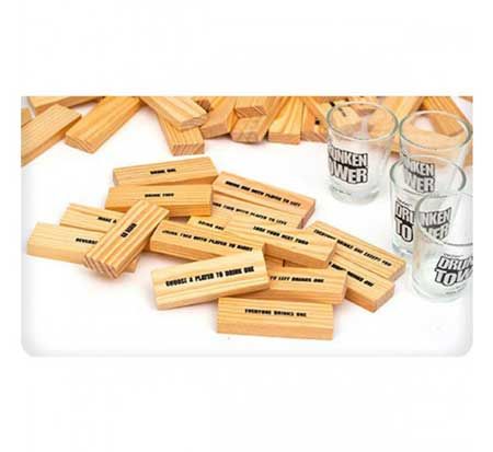 Игра Jenga с шотове
