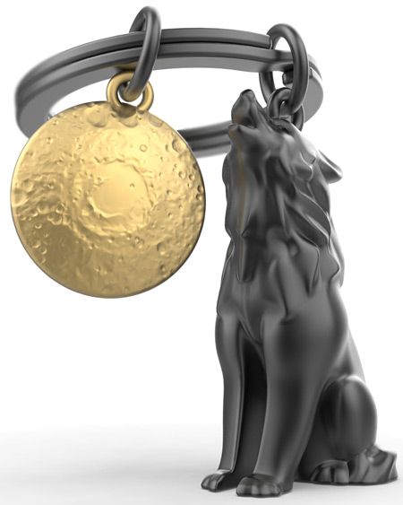 Ключодържател Metalmorphose - Wolf With Moon