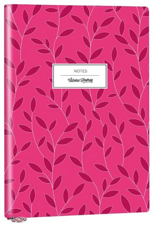 Тефтер Victoria's Journals Smyth Flexy Art Pink A5, 96 линирани листа