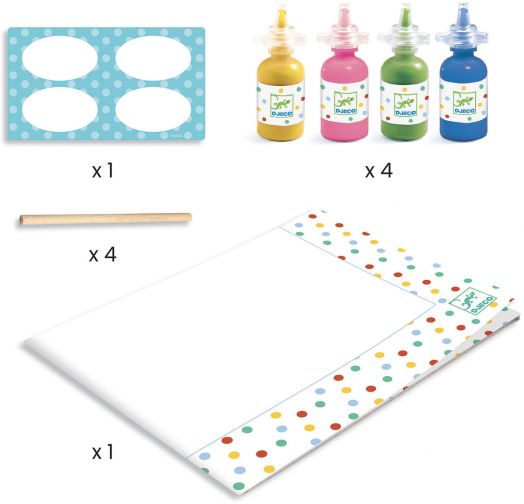 Комплект за оцветяване Djeco: Животни