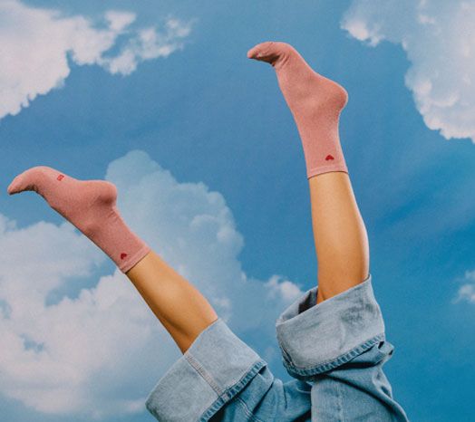 Чорапи Eat My Socks - Love me, розов цвят