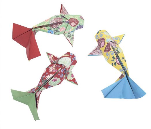 Хартия за оригами Graine Creative в ярки цветове, 40 листа