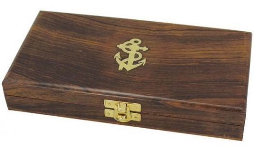 Лупа в дървена кутия Sea Club