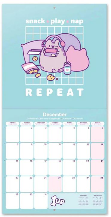 Календар Pusheen за 2025 година