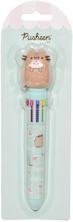 Многоцветна химикалка Grupo Erik - Pusheen Foodie, 10 цвята