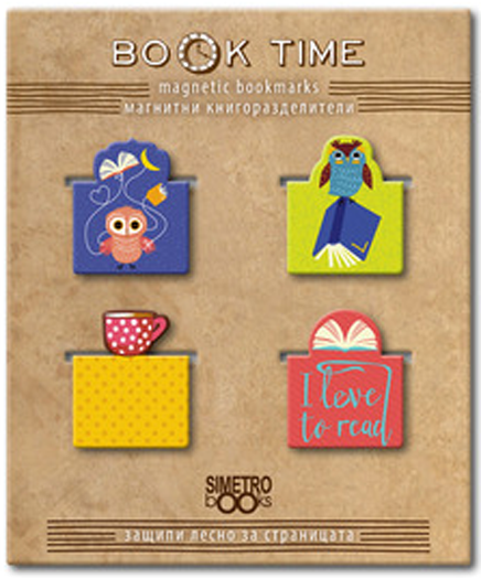 Магнитни книгоразделители Book Time - Бухали