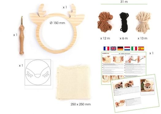 Комплект за пънч бродерия Graine Creative - Сърна