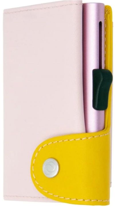 Портфейл за карти и монети C-secure Saffron/Aqua, розов цвят