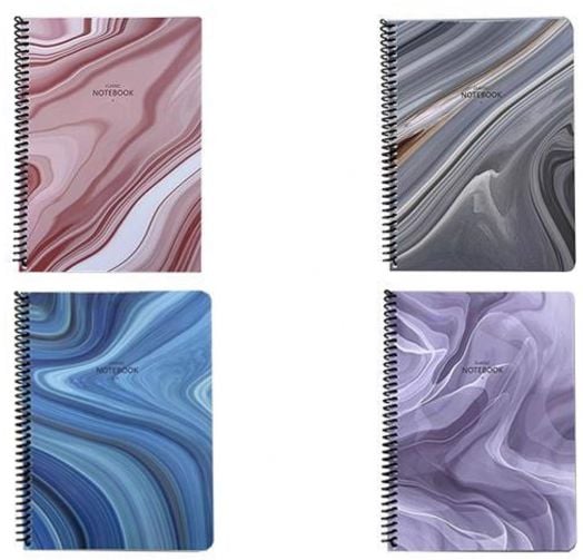 Тетрадка Keskin Color Classic, 80 листа с широки редове, асортимент