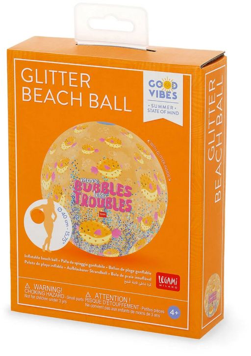 Надуваема топка с брокат Legami - Pufferfish