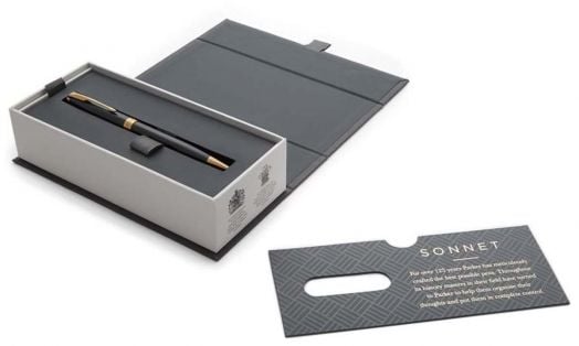 Химикалка Parker Royal Sonnet Black Lacquer GT
