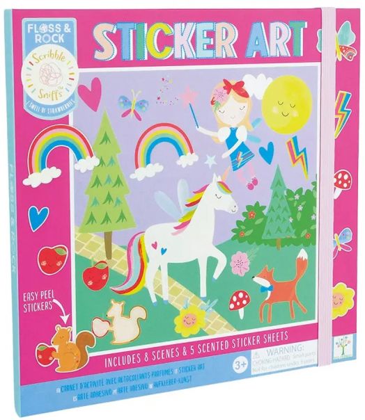 Творчески комплект със стикери Floss & Rock Sticker art - Rainbow Fairy