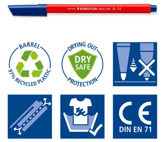 Флумастери Staedtler 326 Trend line, 10 цвята