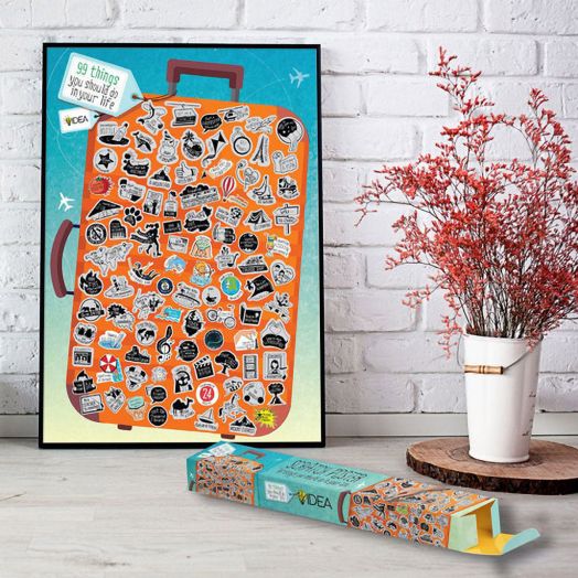 Скреч постер Шантаво: 99 неща, които да направиш през живота си