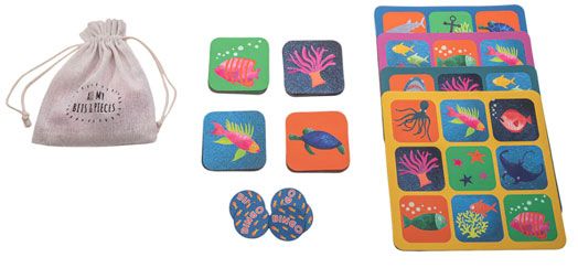 Магнитно бинго Floss & Rock, Lotto Bingo, Deep Sea - Морски животни