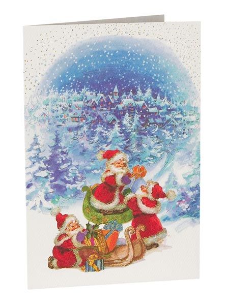 Коледна картичка Busquets: Подаръците идват