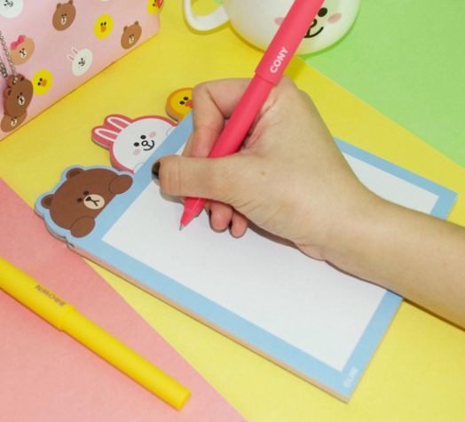 Пад за бележки Line Friends