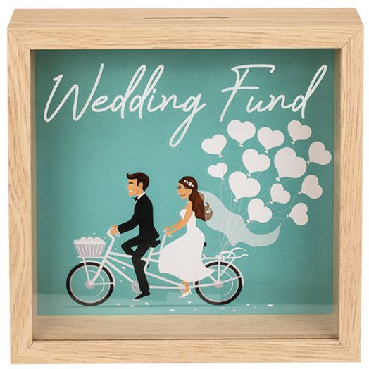 Дървена касичка Wedding Fund