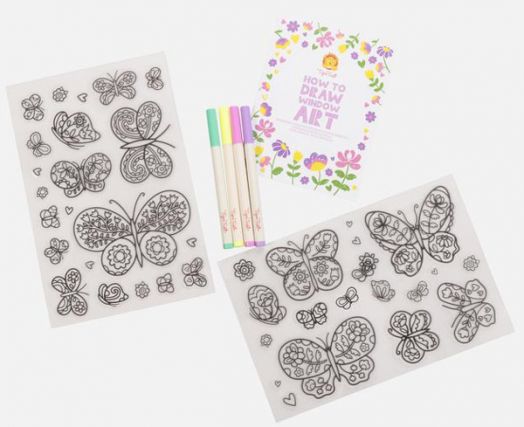 Креативен комплект с подвижни стикери Tiger Tribe - Пеперуди