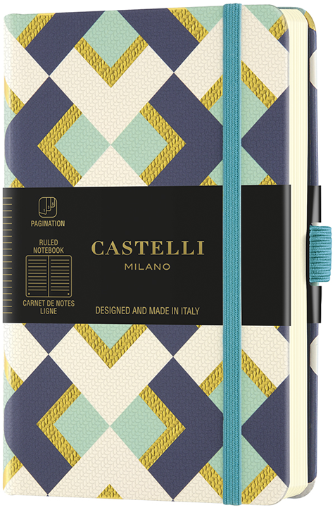 Бележник Castelli Oro Chess, линирани, 9 х 14 см.